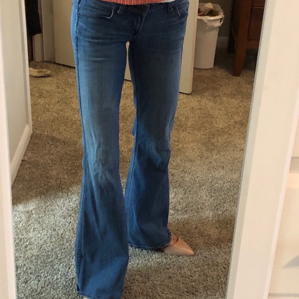 Rich & Skinny low-rise flare jeans